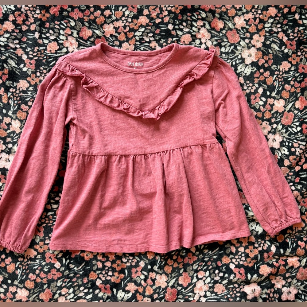 Lot of 5 girls long sleeve shirts